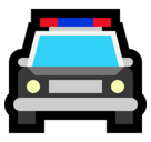 Oncoming Police Car Emoji, Microsoft style