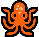 Octopus Emoji, Microsoft style