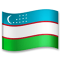 Flag: Uzbekistan Emoji, LG style