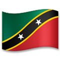 Flag: St. Kitts & Nevis Emoji, LG style