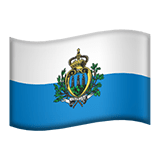 Flag: San Marino Emoji, Apple style