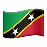 Flag: St. Kitts & Nevis Emoji, Apple style