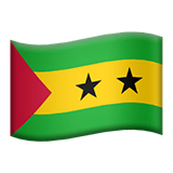 Flag: São Tomé & PríNcipe Emoji, Apple style