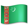 Flag: Turkmenistan Emoji, LG style