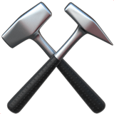 Hammer and Pick Emoji, Apple style