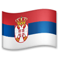 Flag: Serbia Emoji, LG style