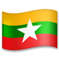 Flag: Myanmar (Burma) Emoji, LG style