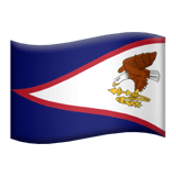 Flag: American Samoa Emoji, Apple style