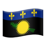 Flag: Guadeloupe Emoji, Apple style