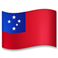 Flag: Samoa Emoji, LG style