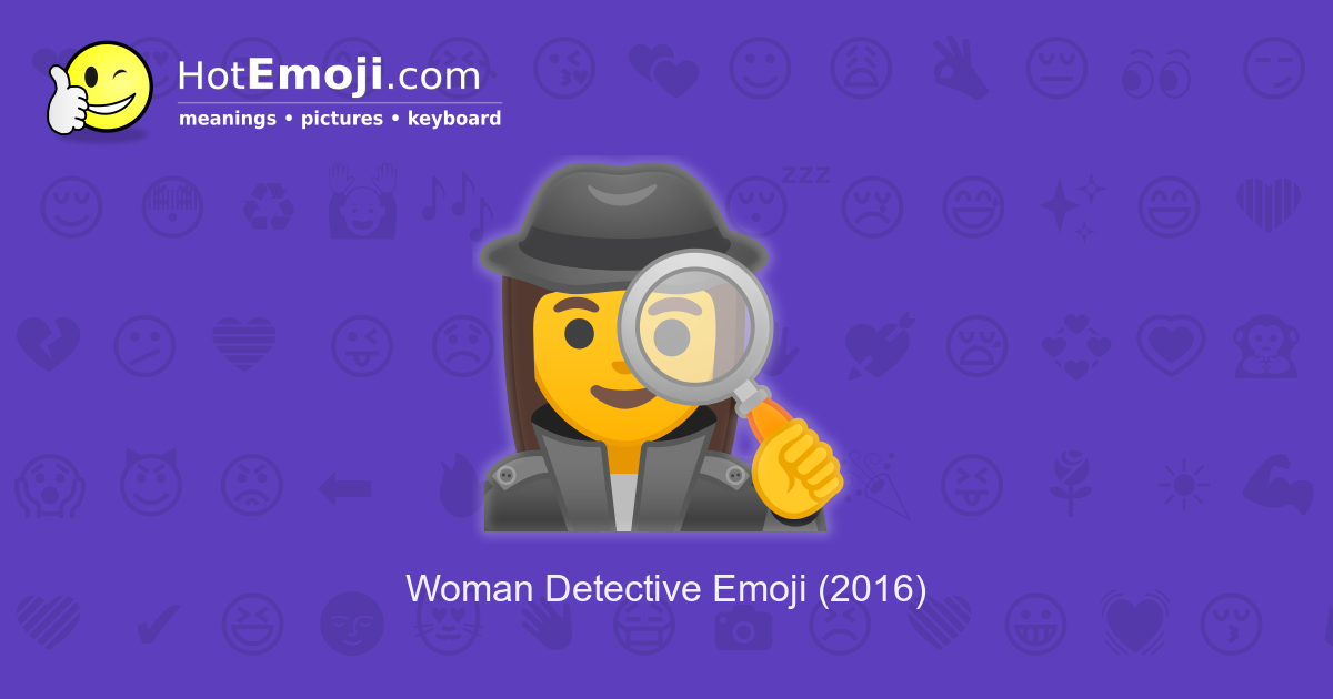 woman-detective-emoji-meaning-with-pictures-from-a-to-z