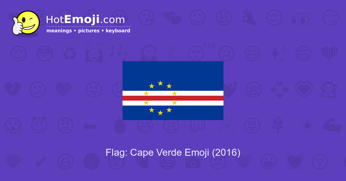 🇨🇻 Emoji Drapeau du Cap-Vert