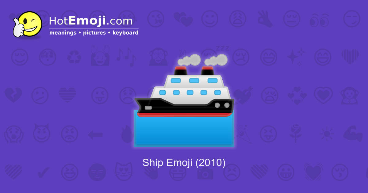 cruise ship emoji meaning