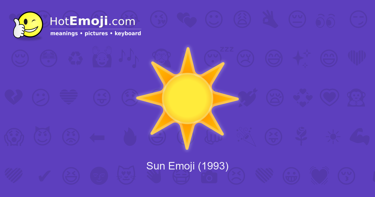 Black Sun Emoji Meaning