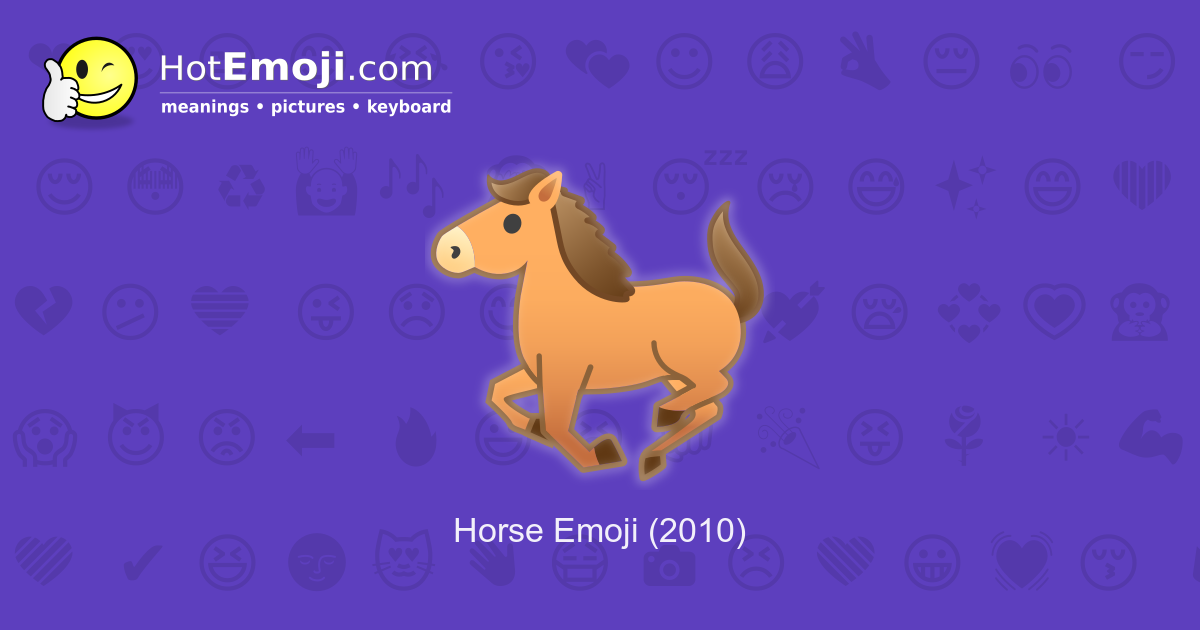 horse-emoji-meaning-with-pictures-from-a-to-z