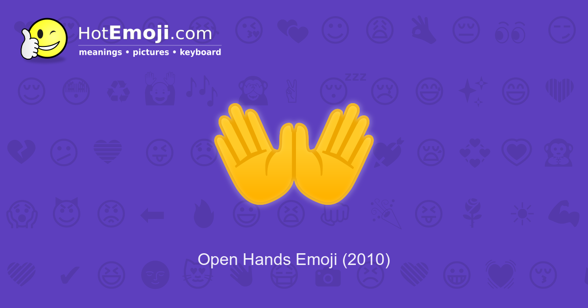 Open Hands Emoji (U+1F450)