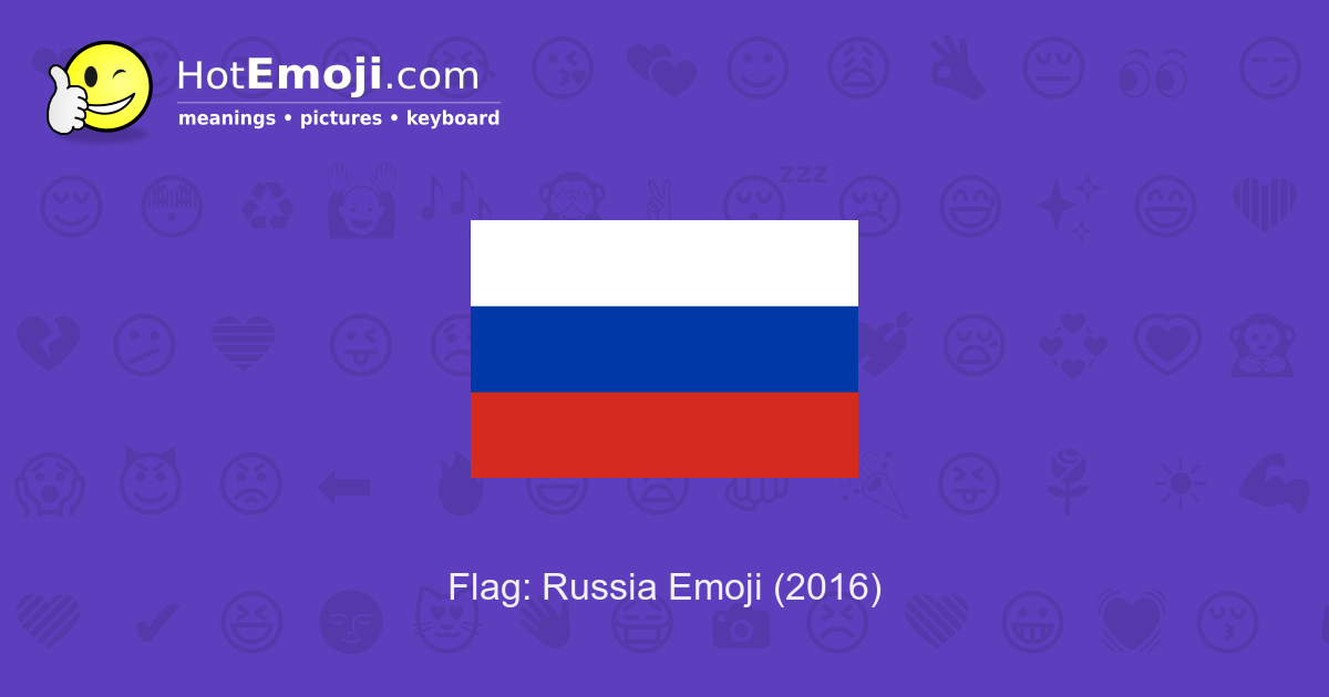 Russische Flagge Emoji