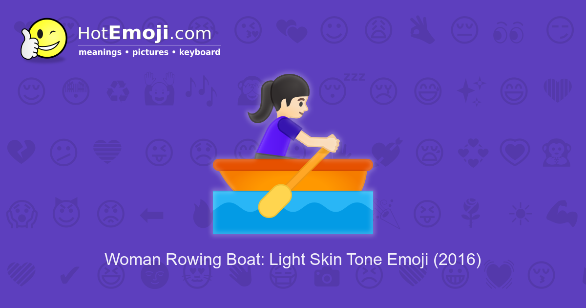 rowboat 1f6a3 emoji meaning, images and uses