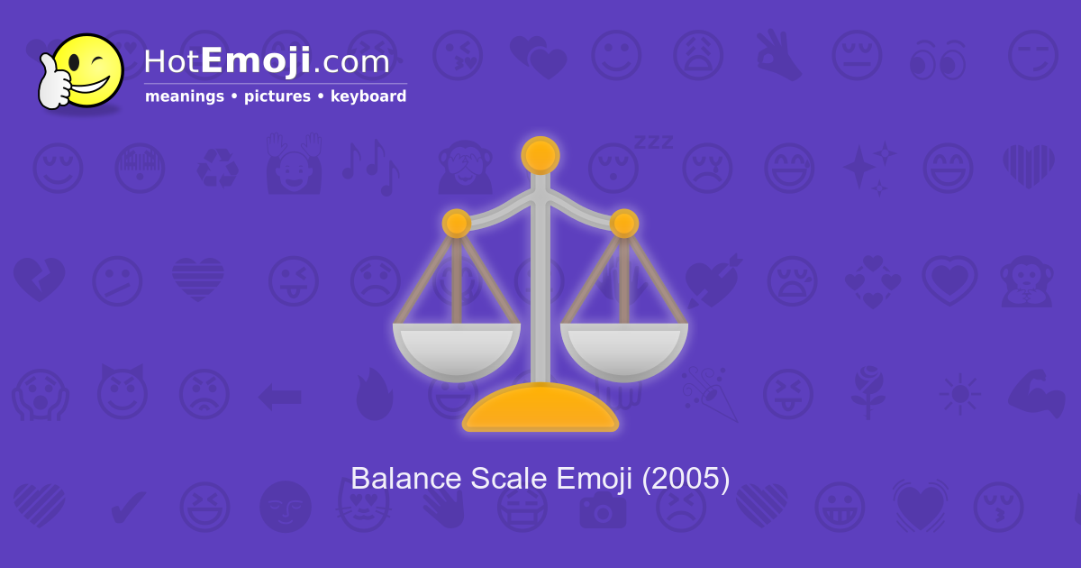 ⚖️ Balance Scale Emoji