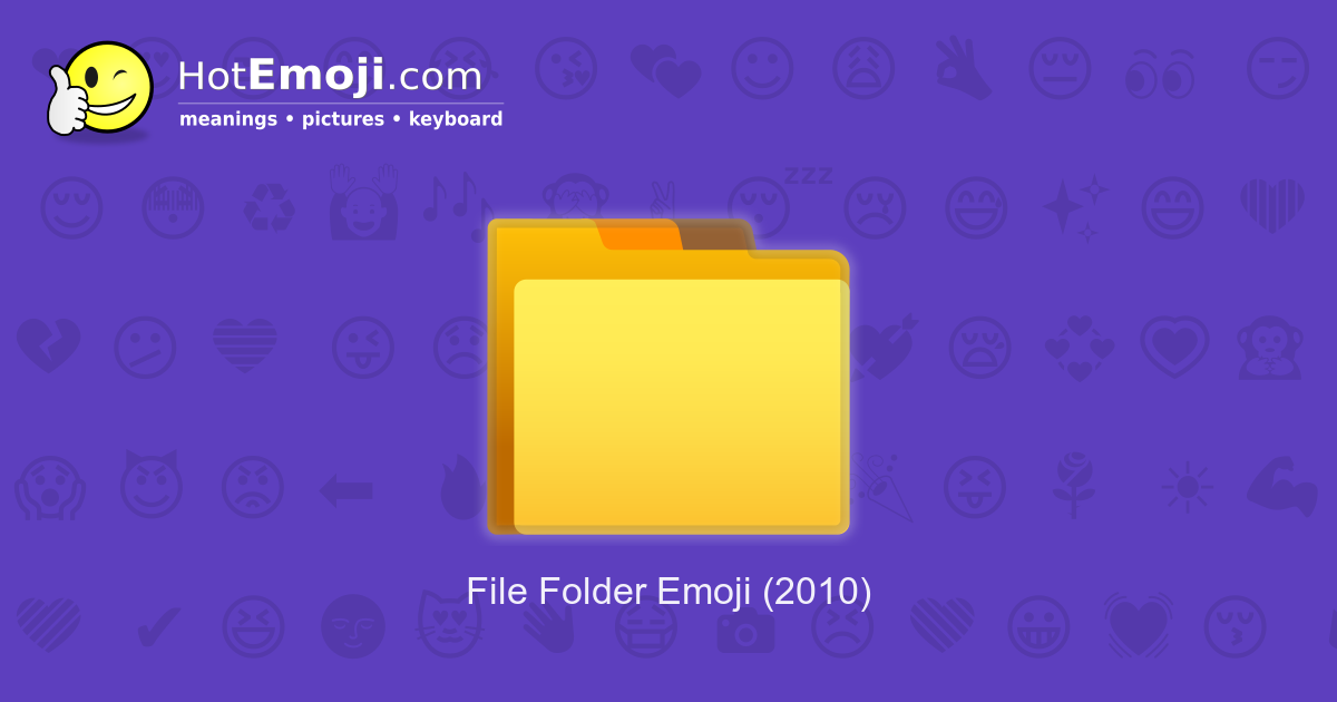 📁 File Folder Emoji Meaning with Pictures from A to Z