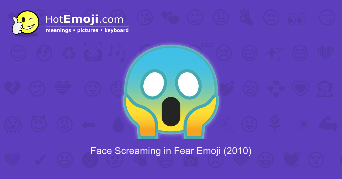 Face Screaming in Fear Emoji (U+1F631)