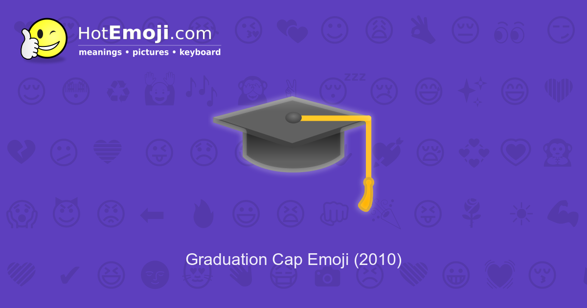 🎓 Graduation Cap emoji Meaning