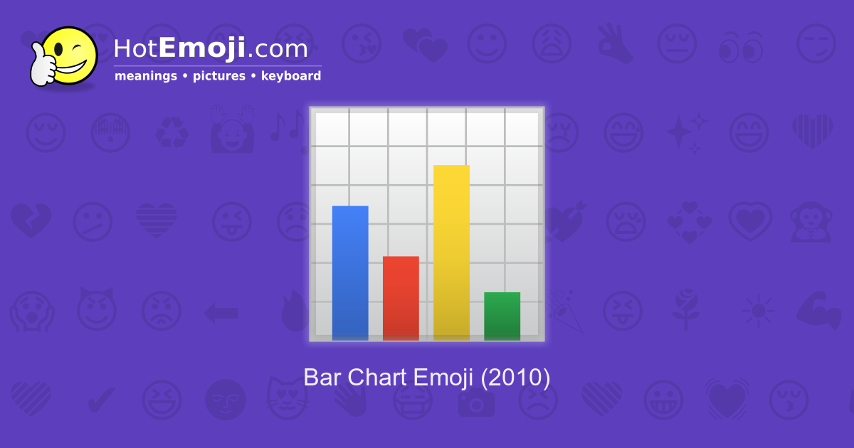 📊 Bar Chart Emoji Meaning with Pictures from A to Z