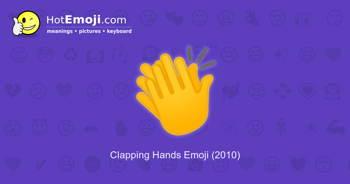 Clapping Hands Emoji (U+1F44F)