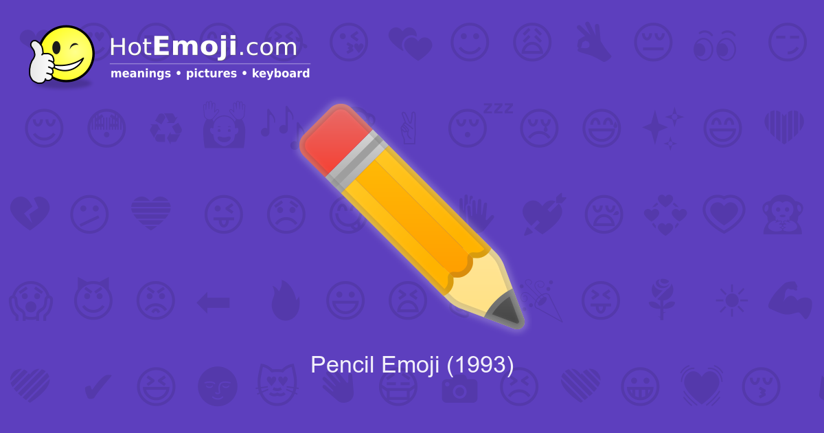 pencil emoji 1.0