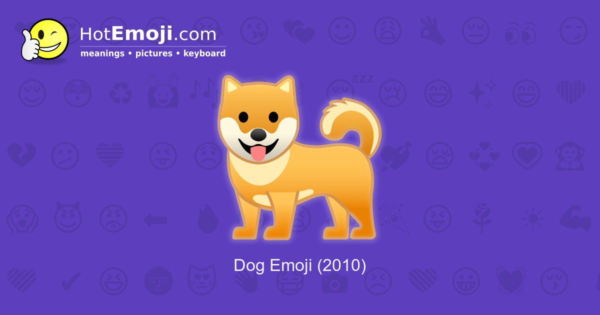 🐕 Dog Emoji Meaning with Pictures: from A to Z