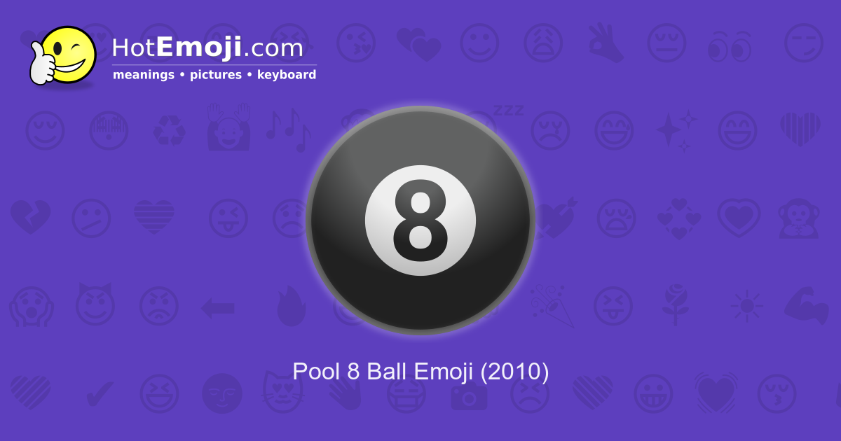 This is why you're seeing an 8-ball emoji all over Facebook