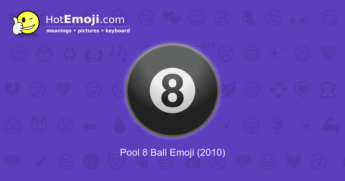 People are posting the 8 ball emoji on their Facebook status - and