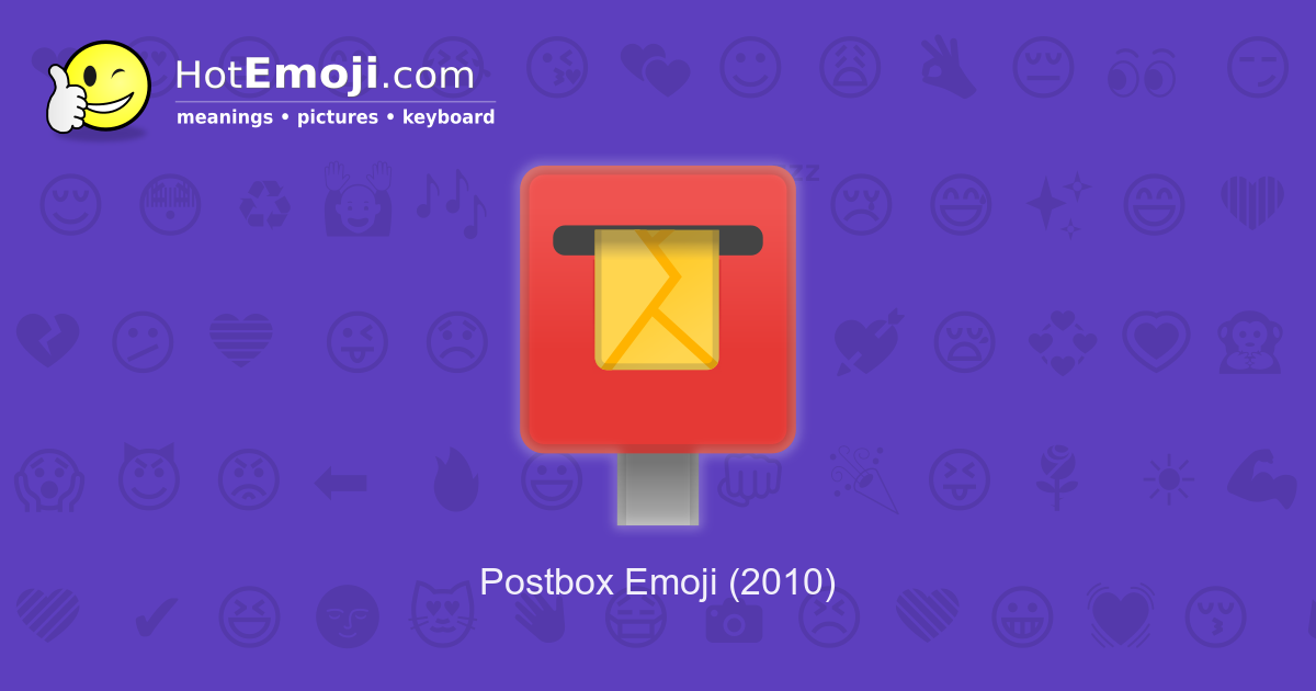 📮 Postbox Emoji Meaning with Pictures from A to Z