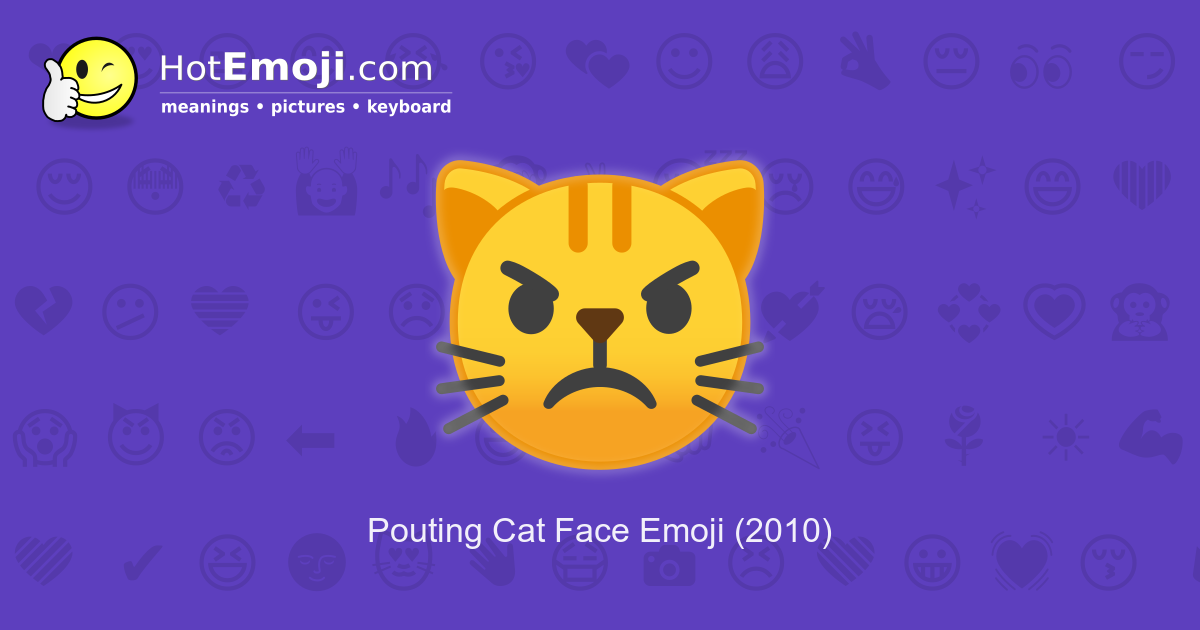 😾 Pouting Cat on JoyPixels 6.0