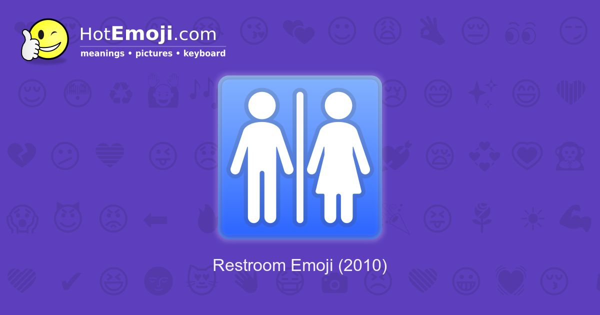 🚻 Restroom Emoji Meaning with Pictures: from A to Z