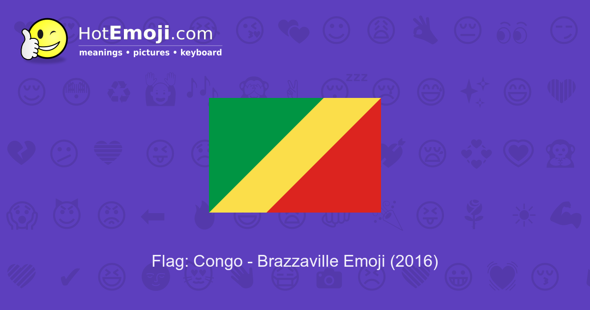 🇨🇬 Drapeau : Congo-Brazzaville Emoji