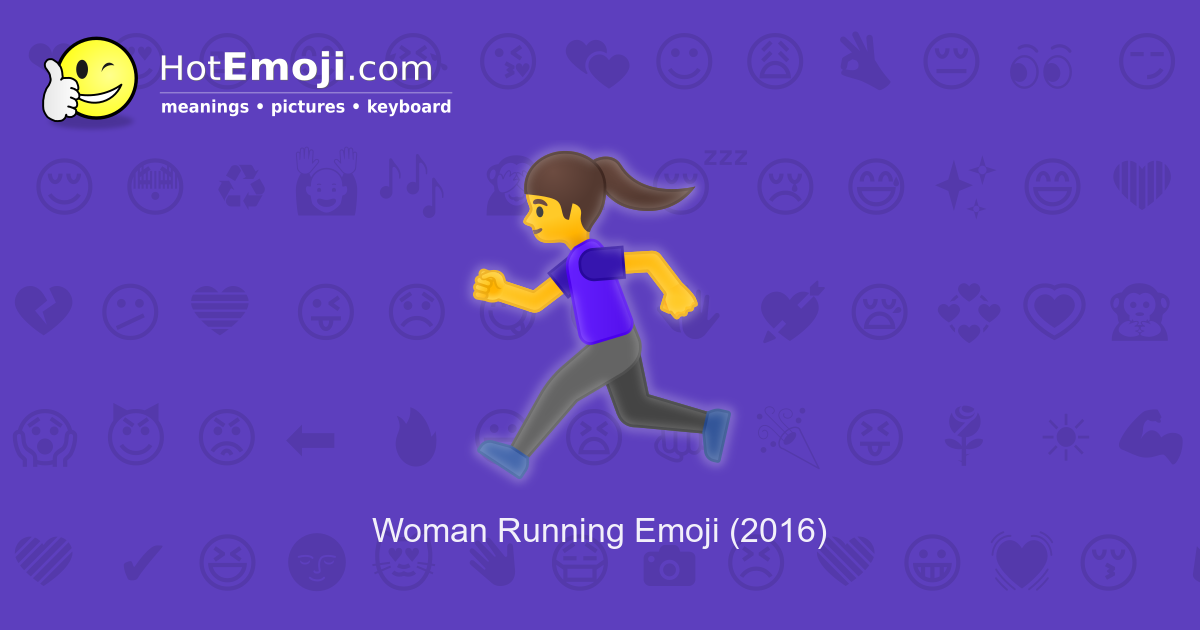 🏃‍♀️ Woman Running Emoji