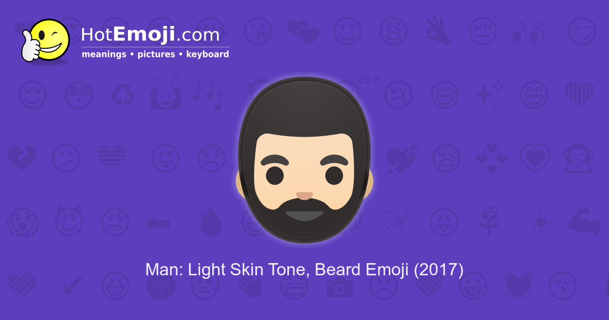 🧔 Persona Con Barba Emoji