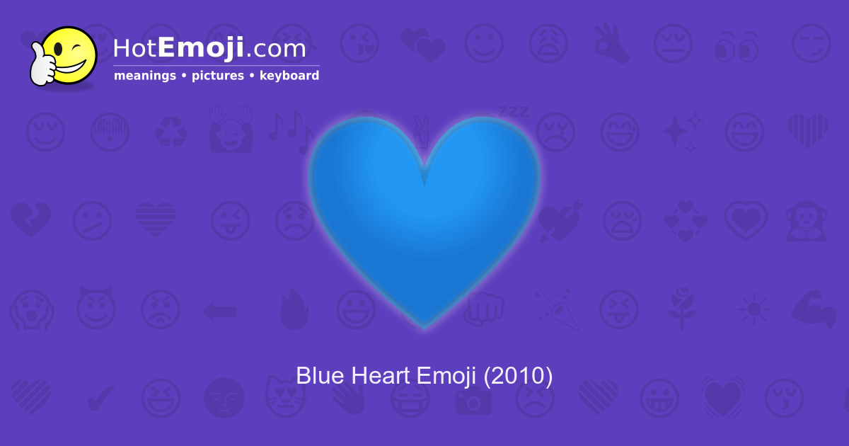 Blue Heart Emoji (U+1F499)