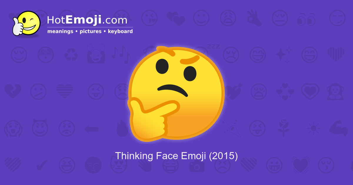 WOKE, Thinking Face Emoji 🤔