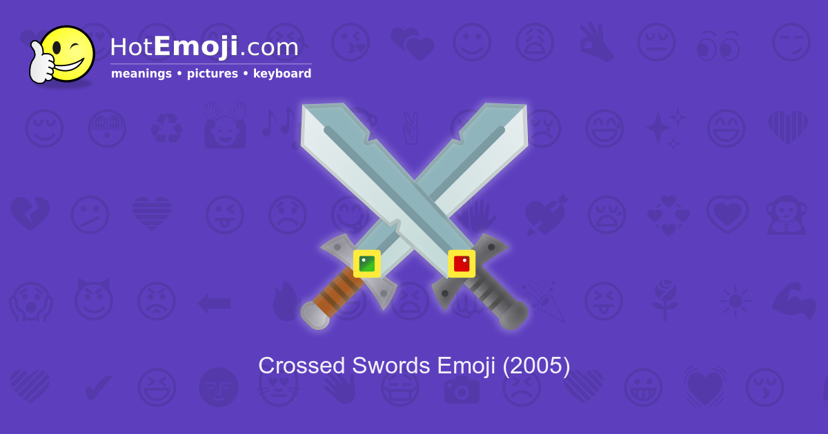 ⚔ Crossed Swords Emoji Color Codes
