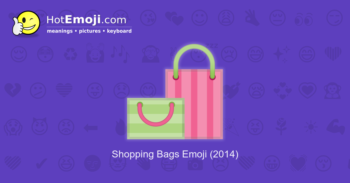️ Shopping Bags Emoji Meaning with Pictures: from A to Z