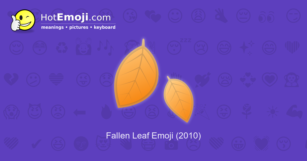 What Does Falling Leaf Emoji Mean